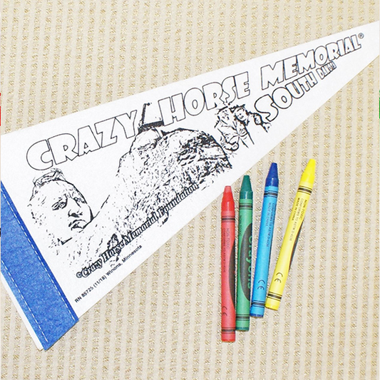 Color Me Pennant with Crayons