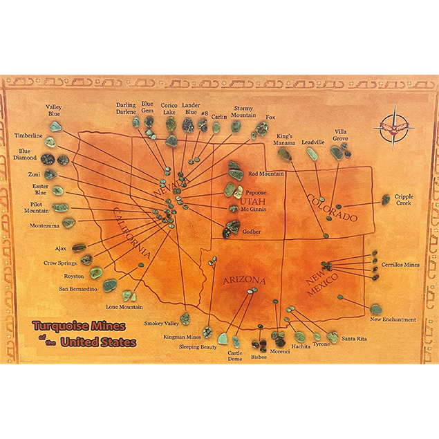 Jumbo Postcard Turquoise Mine