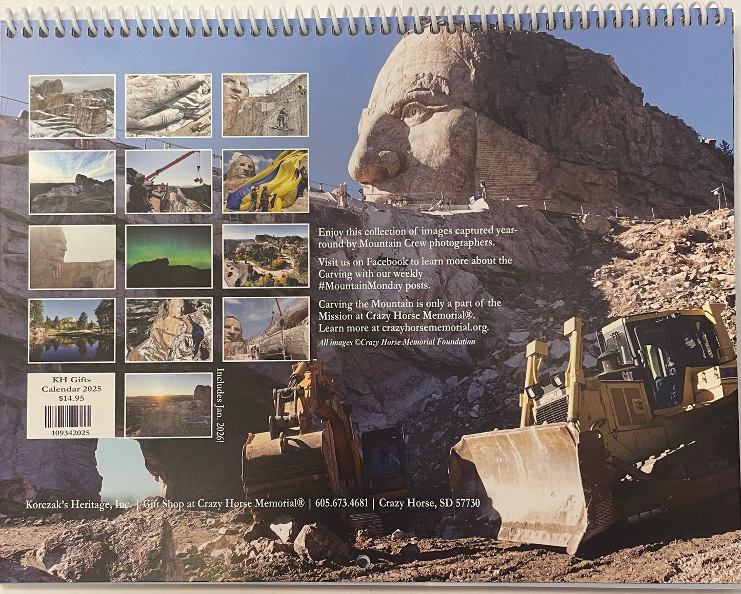 2025 Crazy Horse Memorial Wall Calendar