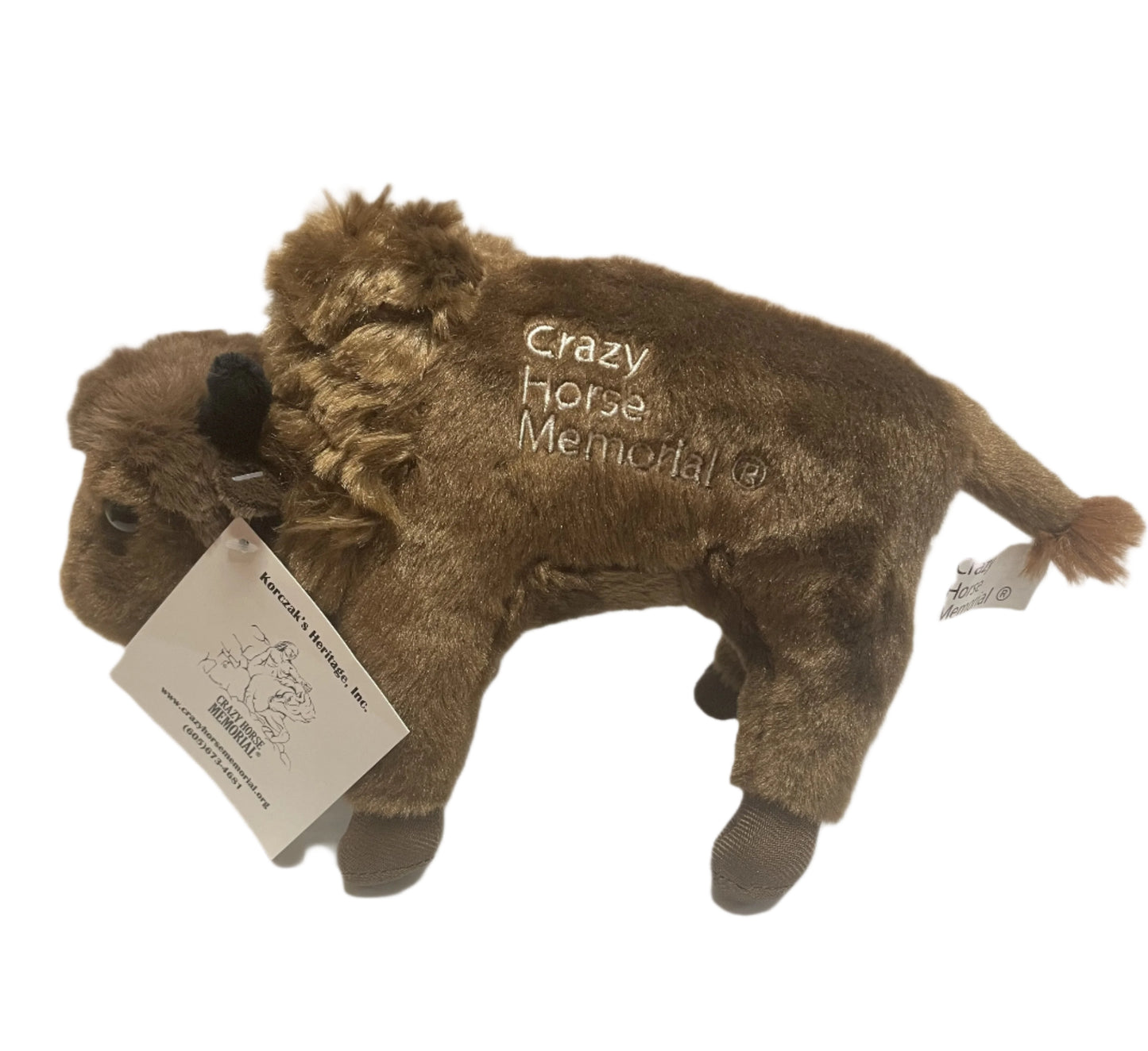 Plush Buffalo with Embroidery